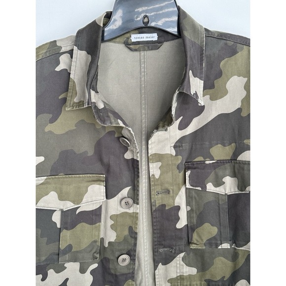 Tomas Maier Italy Camo‎ Jacket Shacket Button Down Mens XL - Picture 2 of 13